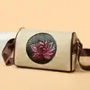 Bolso de Moda de Alta Gama para Viajes Diarios Estilo Nacional para Mujer 2025 Nuevo Retro de un Solo Hombro Multicapa Nueva Gran Capacidad Bolso Cruzado