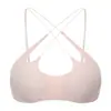 Sujetador de Tirantes Finos Sin Cables, Delgado, Sin Costuras, Suave para Mujer, Push-Up para Pecho Pequeño, Espalda Cruzada, Bralette de Belleza