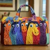 2026 Nova Série Animal Cavalo Transfronteiriça Bolsa de Viagem Acolchoada Portátil para Curta Distância Bolsa Multifuncional para Esportes Fitness