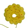 Flores de Lana Tejidas a Mano, Rosas, Pétalos Semiacabados, Soportes para Flores, Hojas, Materiales para Mini Plantas en Maceta, Flores