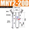 Cilindro Pneumático de Dedo Garra de Ar Mhy2-10Dmhy2-16D20D25D180 Graus Abertura e Fechamento Paralelos Cilindro Duplo