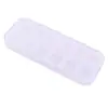 Caja Pequeña de 12 Compartimentos para Pedrería de Uñas, Joyero con Tapas Individuales, Desmontable y Portátil, para Guardar Perlas, Lentejuelas y Cuentas