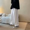 Pantalones vaqueros de color claro para hombre, de marca de moda, rectos, holgados, de estilo coreano, de pierna ancha y largos, para primavera y otoño.