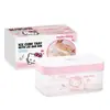 Forma de Gelo Hello Kitty Doméstica Silicone de Grau Alimentício Bandeja de Gelo Caixa de Armazenamento de Gelo Cartoon Caixa de Gelo de Grande Capacidade