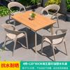 Mesa y silla de exterior para ocio, mesa y silla de terraza, mesa y silla de exterior para patio, jardín, mesa y silla de exterior, mesa de té y cafetería, conjunto de tres piezas