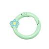 Pinzas de Resorte Coloridas, Anillas Abiertas Redondas, Anillas de Resorte de Flor, Accesorios para Llaveros DIY, Anillas de Conexión de Aleación