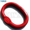 Anillo largo alta resistencia forjado en matriz elevación cadena de eslinga ovalada anillo de letra fábrica yuan torre Qingdao suministro directo