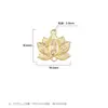 Accesorios de Joyería de Aleación DIY Colgante Pequeño de Flor de Loto Múltiple Colgante de Borla para Pulsera Materiales en Stock