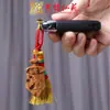 Espada de Madeira de Jujuba Marca Raio com Pingente de Celular Vassoura Yiming Xianyuan Pingente de Carro de Madeira Pingente de Chaveiro