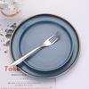 Cuchillo y tenedor de acero inoxidable 304, venta al por mayor de fábrica, cuchillo y tenedor para carne, cuchara, juego de vajilla de comida occidental con espejo elegante de tres piezas