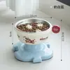 Tigela para Pet Tendência no TikTok, Tigela Empilhável de Aço Inoxidável para Gatos, Tigela Elevada Antiderrapante que Protege o Pescoço para Filhotes e Cães Pequenos