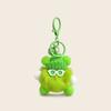 Suave Piel de Conejo Rex Dibujos Animados Gafas Niño Tuanzi Colgante de Felpa Llavero Lindo Pequeño Regalo Colgante Venta al por Mayor