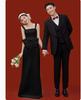 Estudio Fotográfico Tema Fotográfico Ropa Luz Vestido de Boda Vestido Pequeño Tirantes Lazo de Satén Velo de Novia Vestido Francés