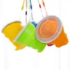 A2576 Taza de Agua Plegable Portátil para Exteriores Taza de Agua Creativa Multifuncional Taza Telescópica Taza Plegable de Silicona con Tapa