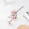 Flores Artificiales de Seda con Tacto Realista, Arreglo de Magnolia de 3 Cabezas para Decoración de Jarrón de Mesa, Decoración de Entrada Estilo Chino