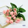 Flores Artificiales, Ramo de Tulipanes de 18 Cabezas, Decoración Floral para Sala de Estar y Jardín, Flores Falsas, Caja de Flores para Proyectos, Venta al por Mayor de Arreglos Florales