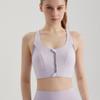 Chaleco Deportivo Lahn para Mujer con Cierre Frontal, Copa Fija Integrada, Fruncido, Tecnología Antibacteriana, Chaleco para Correr y Yoga