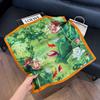 [Estilo Floral] Pañuelo de Seda Amazon Transfronterizo para Mujer 2025 Nuevo Regalo Delgado de Alta Gama para Mamá Pañuelo Cuadrado de 70