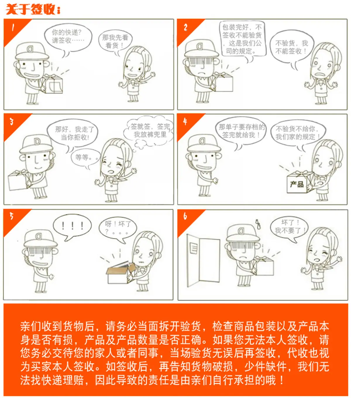 关于签收