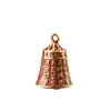 Colgante de Campana del Sutra del Corazón de Aceite Rojo Original, Llavero Tejido a Mano, Campana de Escritura, Campana de Cobre, Colgante para Llaves de Coche