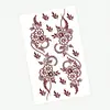 Artículo Popular Transfronterizo: Tatuajes Temporales de Tótem Floral Rojo Oscuro para Mano para Festivales Tatuaje de Henna