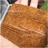 Granate Negro Púrpura Natural Diente de Lobo Cuentas Redondas Facetadas Granate Naranja Cuentas Sueltas Facetadas Semiterminadas DIY Cuentas Originales
