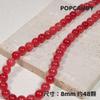 Cuentas de arcoíris teñidas de jade blanco, joyería artesanal, cuentas sueltas de piedra, accesorios, pulsera, collar, pendientes de cuentas de color