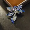 Nuevo Exquisito Broche de Orquídea Esmaltada, Gama Alta, Elegante y Elegante Accesorios para Traje, Broche de Flor para Solapa al por Mayor