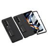 Nueva Funda de Teléfono con Soporte de Cuero Samsung zfold4 para W23 Funda Plegable Película Funda de Cuero de una Pieza para Hombres y Mujeres Pareja