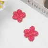 Fofo tecido de bolinhas com flores de botão tridimensionais para acessórios de cabelo feitos à mão DIY, roupas, bolsas, bonecas e decorações de capas de celular