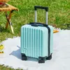 Mala de Mão Leve de 14 Polegadas com Rodas Spinner Silenciosas Mala de Viagem Durável para Viagem de Avião