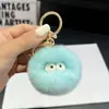 Llavero Colgante de Bola Pequeña de Piel de Conejo Ins Tendencia Peluche Bola Pequeña Decoración de Mochila Regalo Estilo Ins
