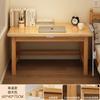 Escritorio de Madera Maciza con Librero Integrado Escritorio para Dormitorio Escritorio para Computadora Escritorio de Escritorio Sencillo para Estudiantes Aprendizaje en Casa Escritorio para Escribir