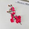 Simulación ramas de flor de ciruelo flor de membrillo de invierno flor de plástico ramo falso decoración china para el hogar decoración de jarrón para sala de estar venta al por mayor de fábrica