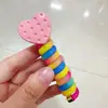 Acessórios de cabelo para jardim de infância arco-íris crianças anel de cabelo de fio de telefone enrolado desenho animado fofo colorido 2024 novo 3-6 anos