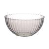 Tigela de Salada Simples com Listras Verticais, Tigela de Plástico Transparente, Tigela Individual Doméstica para Frutas, Louça Personalizada Atacado Tigela para Salada de Frutas