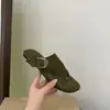 Sandalias Chanclas Chuyuji Estilo Coreano con Hebilla para Mujer, Verano 2026 Sandalias Planas Antideslizantes, Estilo Retro Francés