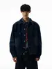 Chaqueta de Mezclilla Lavada Vintage Retro Americana con Efecto Desgastado Ropa de Trabajo de Gama Alta Chaqueta Superior Versátil