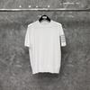 TIME BREATHE tb Manga Curta Elliot Novo Verão Masculino e Feminino Gola Redonda Quatro Listras Camiseta Top Camiseta