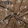 Tecido com Bordado Floral Estilo Chinês em Estoque Material Poliéster para Vestidos Femininos, Casacos, Roupas, Têxteis Domésticos e Capas de Almofada