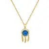 [Acero de Titanio] Pucheng.Com Luz de Planeta Lujo de Lujo Collar Totalmente de Diamante para Mujer Cadena de Clavícula Más Fácil de Combinar Cadena de Acero de Titanio