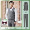 Estilo ocidental Verão Melhor Homem Roupas Irmãos Grupo Roupas Terno Vestido Colete Branco Camisa Noivo Terno Tamanho Grande Cinta