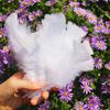 Directo de fábrica diy hecho a mano pluma plana pluma de pavo pieza grande para la cabeza máscara de plumas material decorativo para ropa