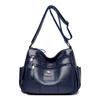 Bolso Materno Clásico de Cuadros Bordados 2024 Estilo Coreano Multibolsillos Cuero Bolso Cuadrado Pequeño Moda Patrón Lichi Bolso de Hombro