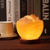 Lámpara de sal de cristal del Himalaya con USB, colorida lámpara LED mineral blanca cálida que cambia de color, luz nocturna caliente de Amazon, venta al por mayor