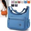Bolsa de ombro transversal feminina de nylon para viagem, primavera e verão, leve, à prova d'água, com vários compartimentos, para comércio exterior
