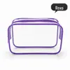 Bolsa de Cosméticos de PVC Multicor, Grande Capacidade, Conveniente para Viagem, Necessaire Transparente, Bolsa de Cosméticos, Pronta para Atacado