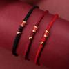 En la Orilla pulsera de cuerda roja koi para niñas pulsera tejida tobillera para hombres cuerda trenzada para mujeres regalo de pareja