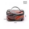 Set de Bolsa de Cosméticos Transparente Estilo Ins Portátil Viaje de Negocios Gran Capacidad Impermeable Bolsa de Artículos de Aseo Almacenamiento de Base Labial
