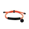 Pulseira de Corda de Mão Colorida Transfronteiriça Europeia e Americana Material em Branco Ponto Acessórios Redondos Pequenos Gravação Presente Pulseira de Aço Inoxidável